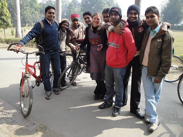 Jana with her students