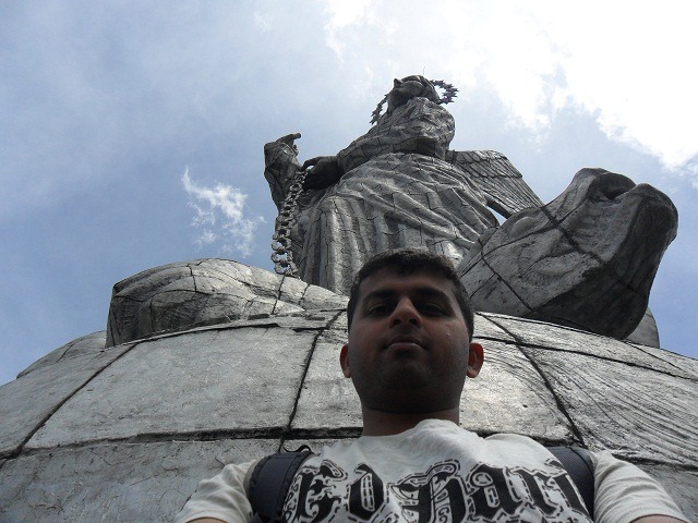 posing-with-the-madonna